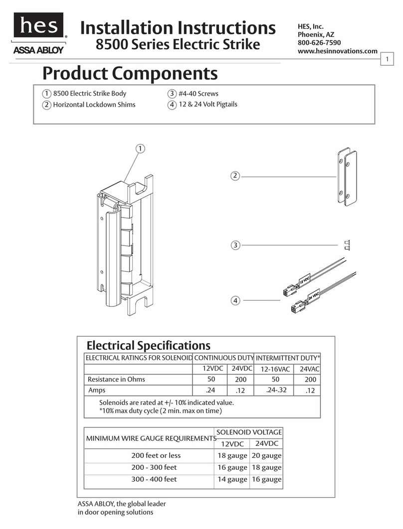 HES 8500 series User manual
