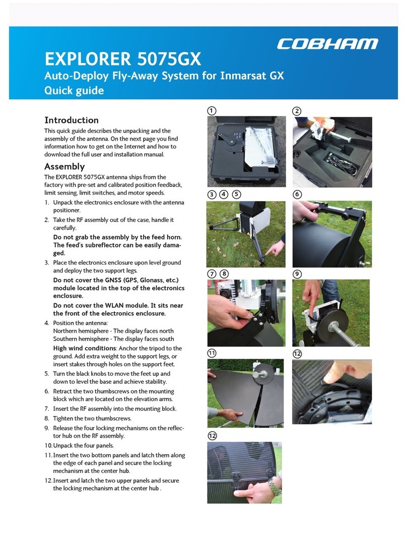 COBHAM EXPLORER 5075GX quick guide COBHAM EXPLORER 5075GX quick guide
