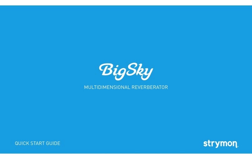 Strymon BigSky User manual