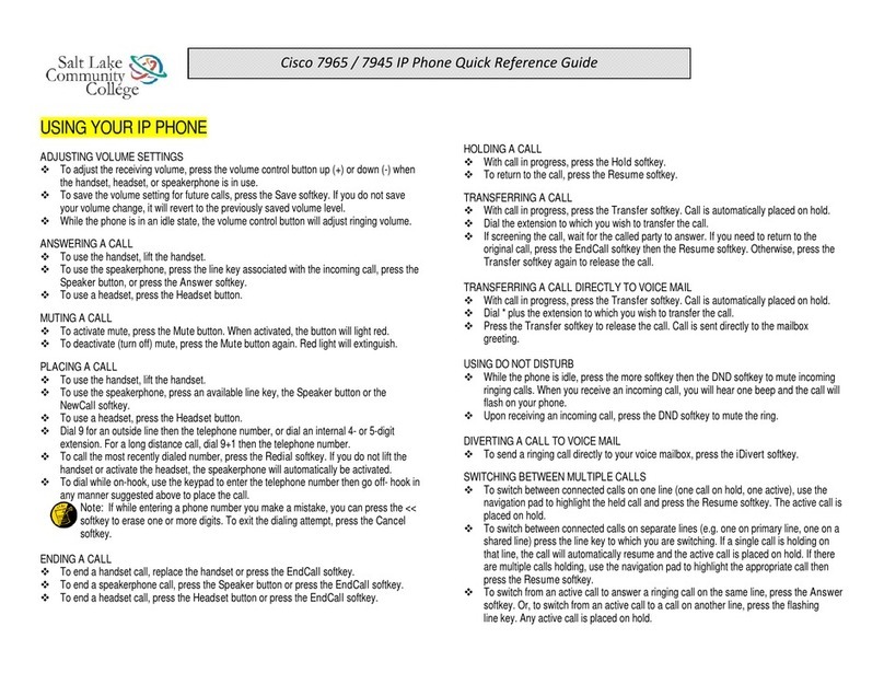 Cisco 7965 User manual