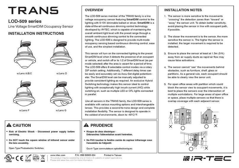 trans LOD-509 series installation instructions