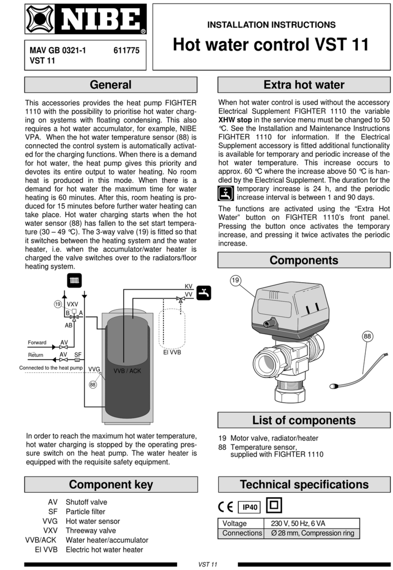 Nibe VST 11 installation instructions