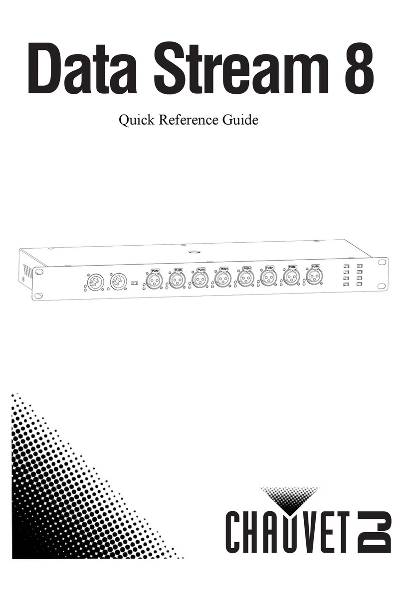 Chauvet DJ Data Stream 8 Quick reference guide