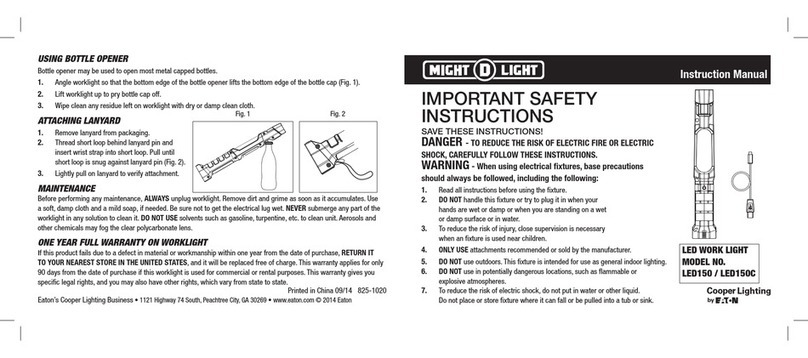 Might-D-Light LED150 instruction manual