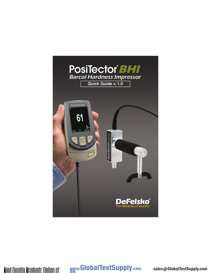 DeFelsko PosiTector BHI User manual