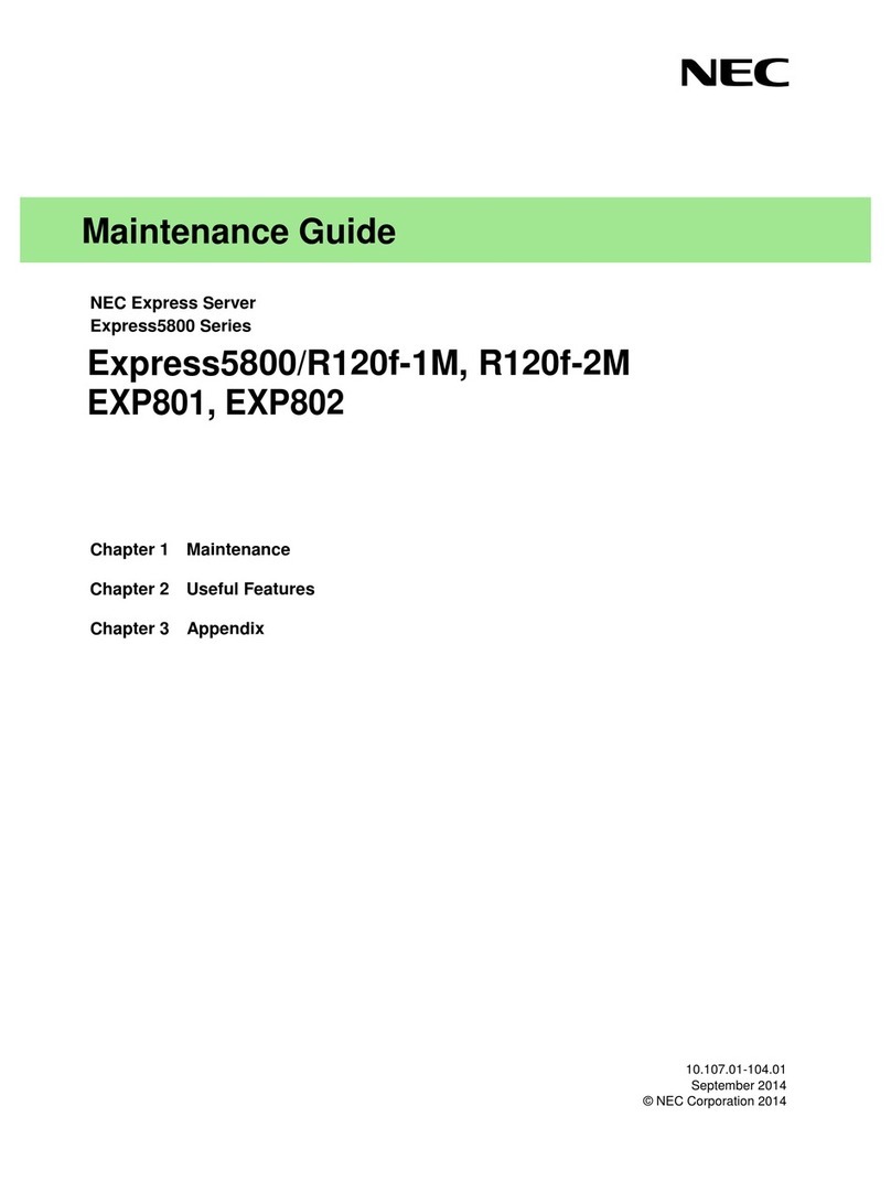 NEC Express5800/R120f-1M Operating manual NEC Express5800/R120f-1M Operating manual