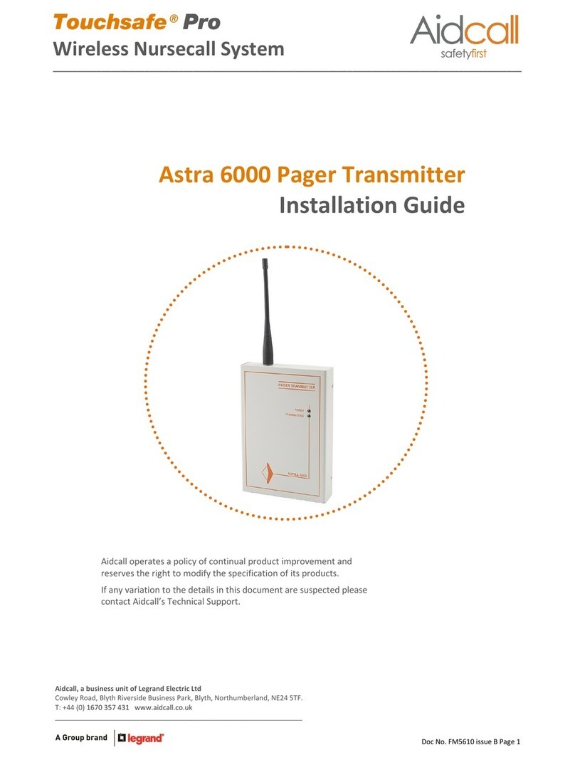 Aidcall Astra 6000 User manual
