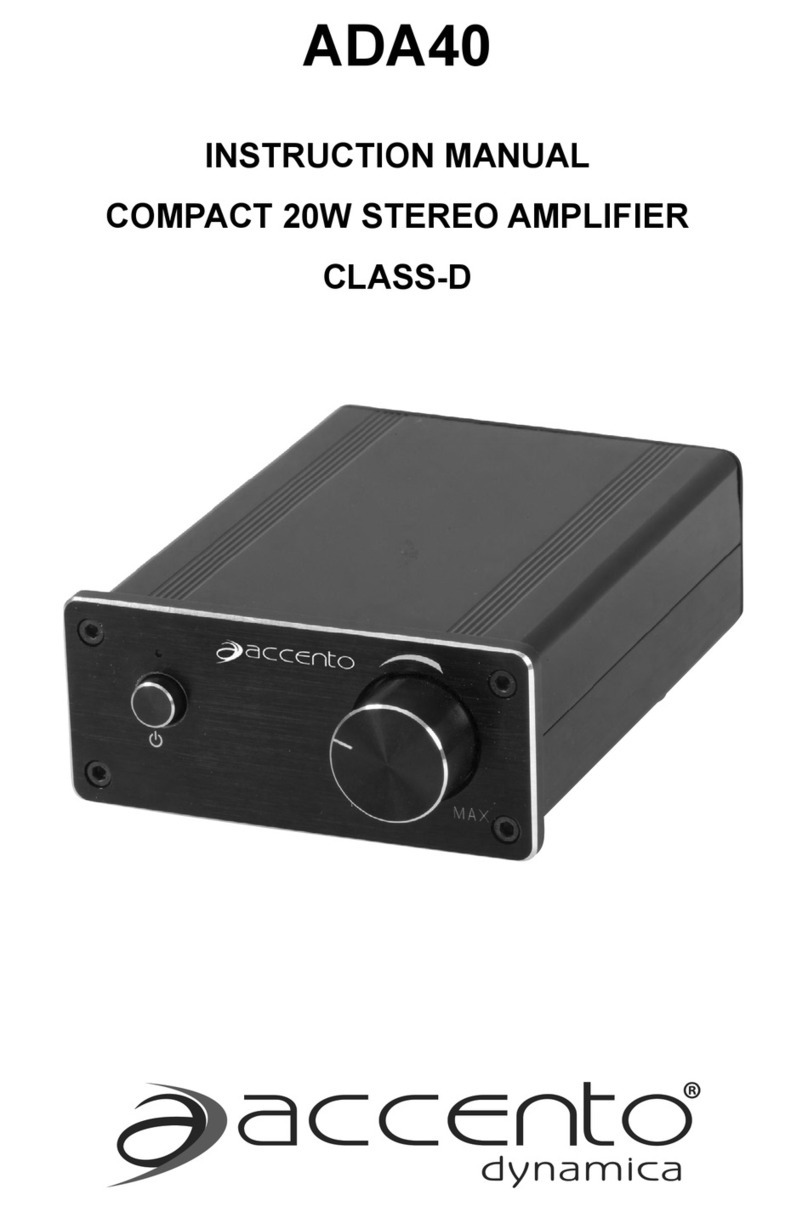 Accento Dynamica ADA40 User manual