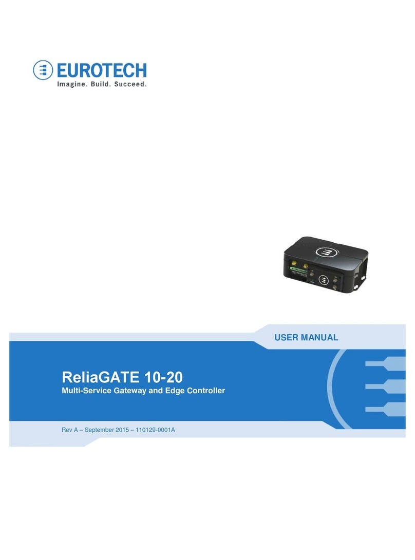 Eurotech ReliaGATE 10-20 User manual