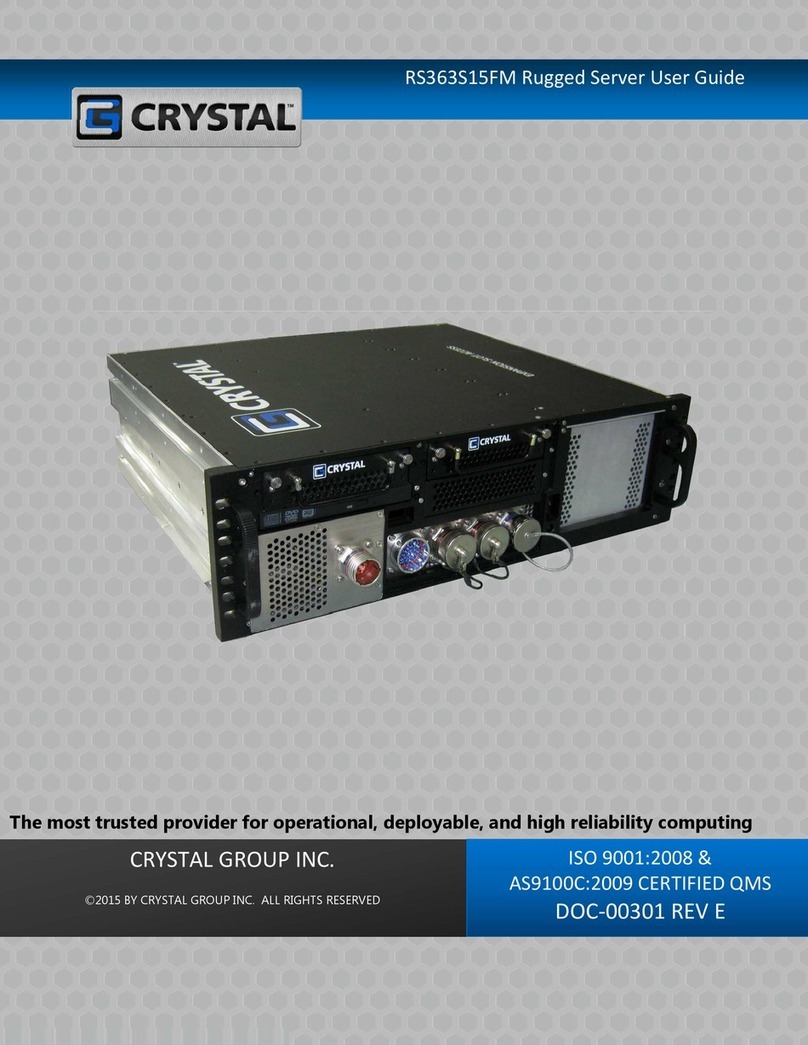 CRYSTAL GROUP INC. RS363S15FM user guide