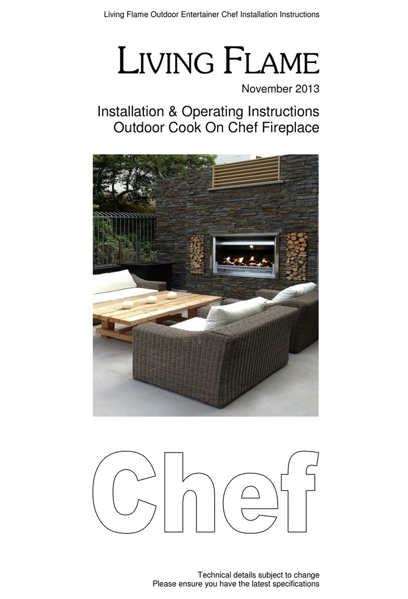 Living Flame Chef Installation & operating instructions
