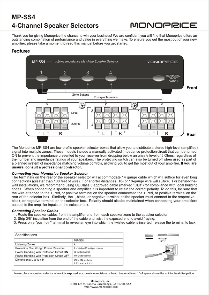Monoprice MP-SS4 manual
