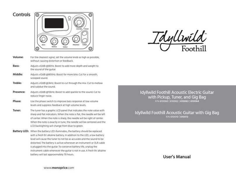Idyllwild Foothill 610060 user manual
