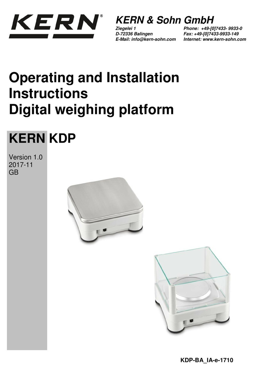 KERN KDP 3000-2 User manual