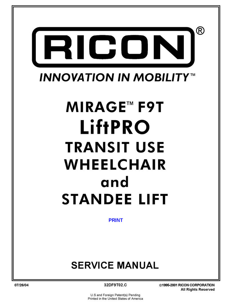Ricon Mirage F9T Service manual