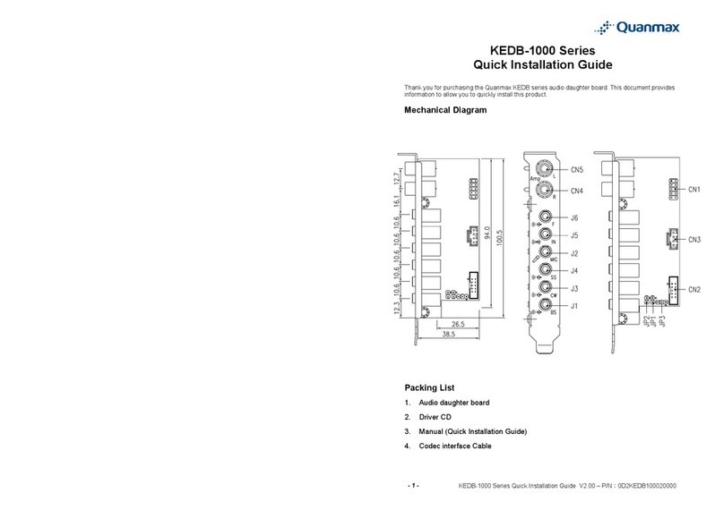 Quanmax KEDB-1000 User manual