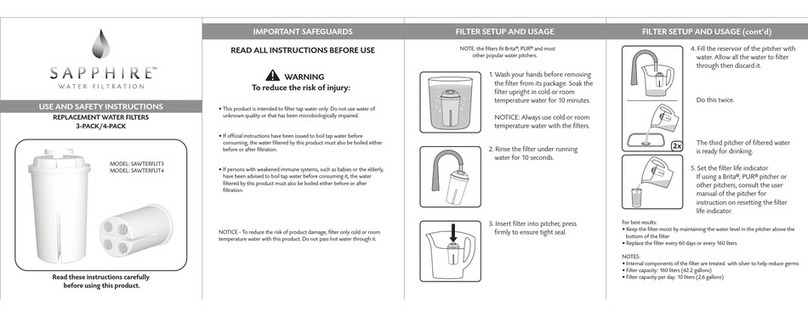 Sapphire Audio SAWTERFLIT3 Use and safety instructions Sapphire Audio SAWTERFLIT3 Use and safety instructions