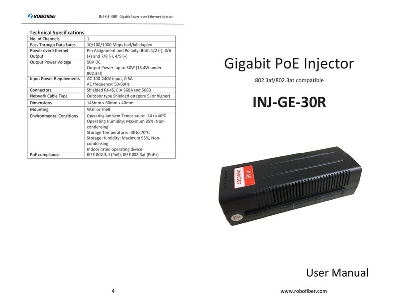 ROBOfiber INJ-GE-30R user manual