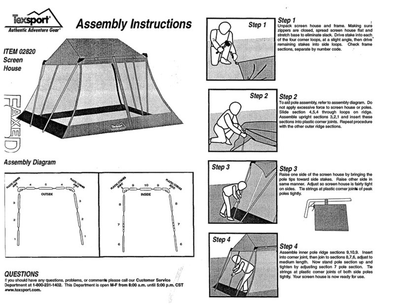 Texsport 02820 Assembly instruction