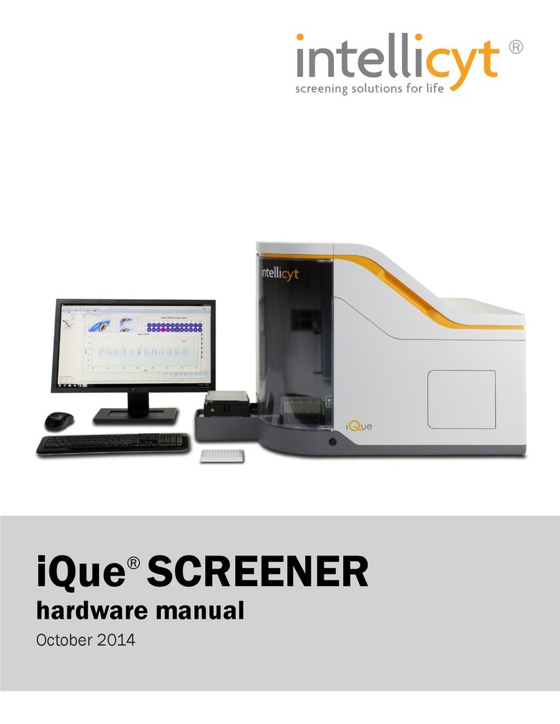 INTELLICYT iQue SCREENER Hardware manual