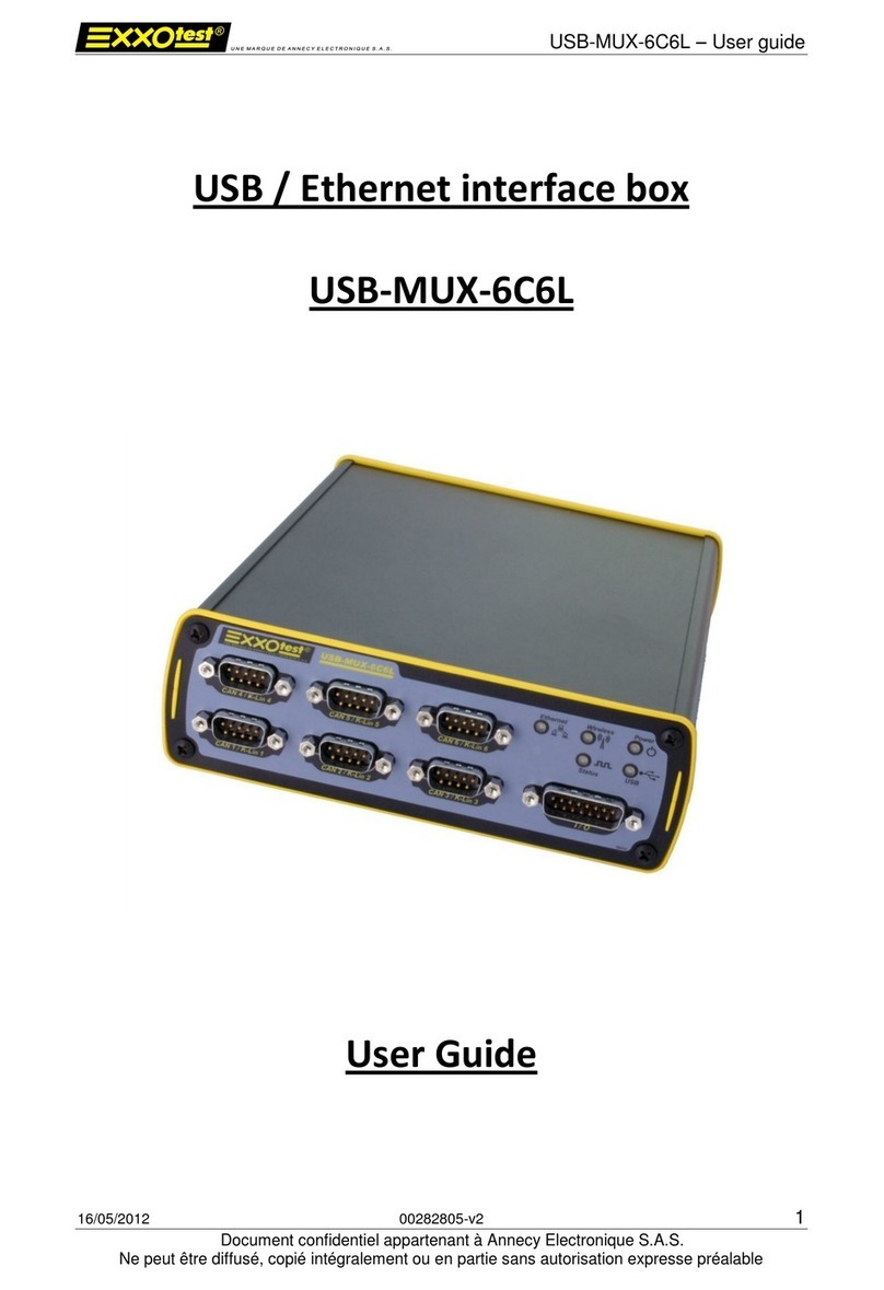 EXXOTEST USB-MUX-6C6L user guide