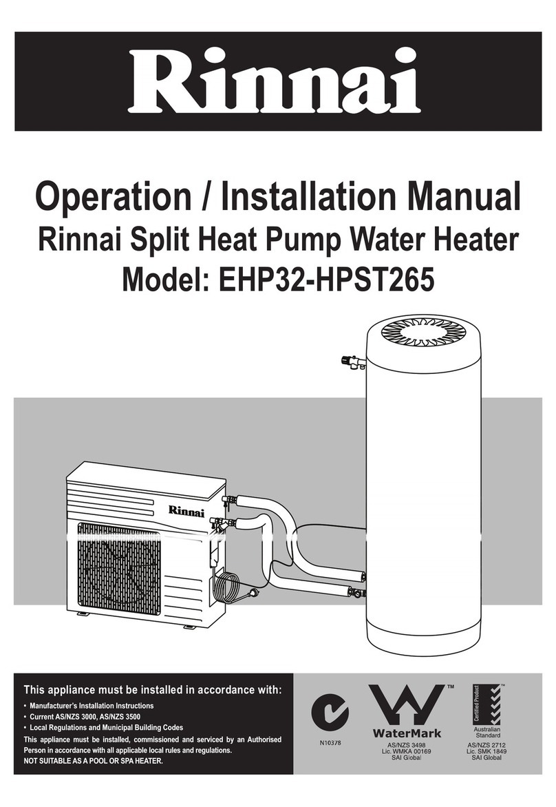Rinnai EHP32-HPST265 installation manual