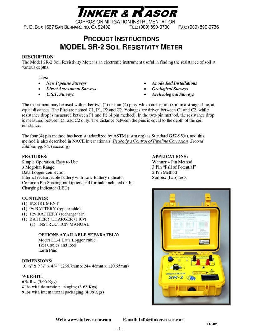 Tinker & Rasor SR-2 Instruction sheet
