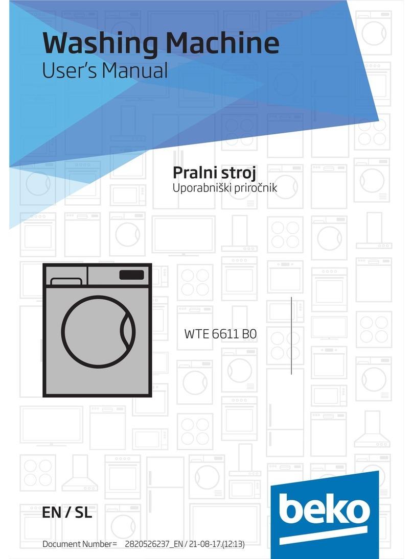 Beko WTE6611B0 user manual