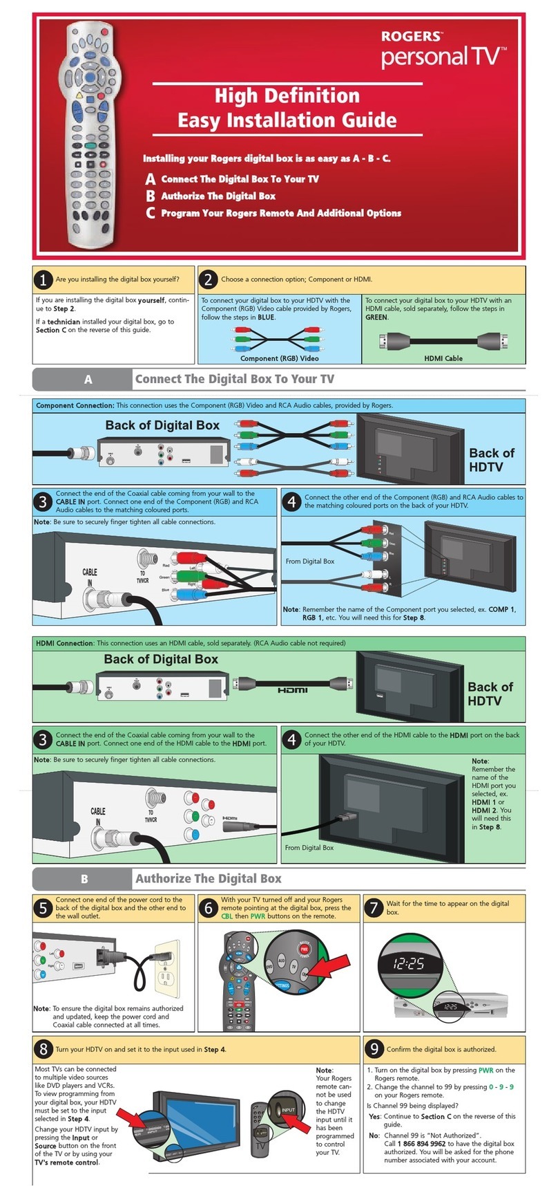 Rogers NextBox 3.0 HDPVR Easy installation guide