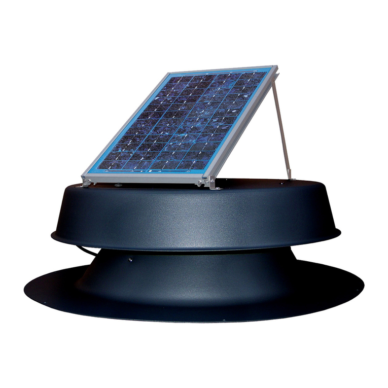 Tru-lite Solar Attic Fan installation instructions