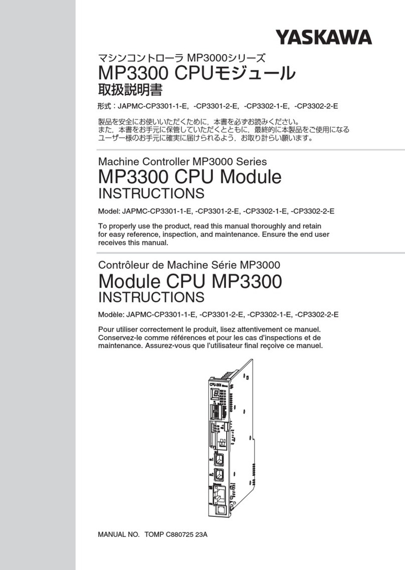 YASKAWA JAPMC-CP3301-1-E User manual