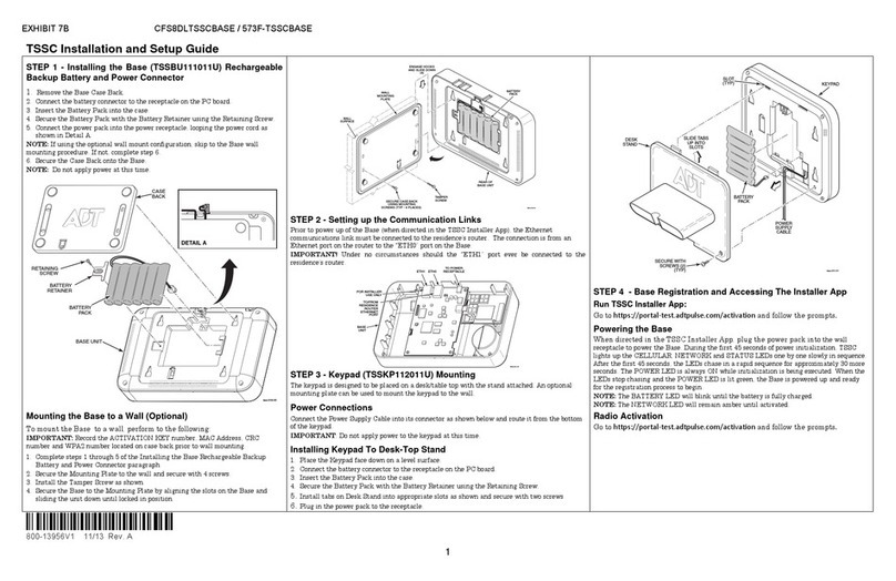 ADT TSSBU111011U Assembly instructions