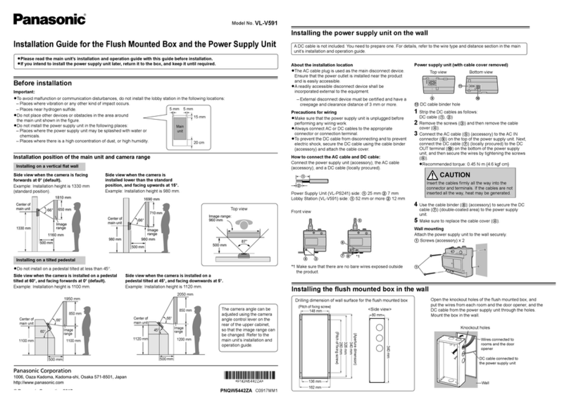 Panasonic VL-V591 User manual