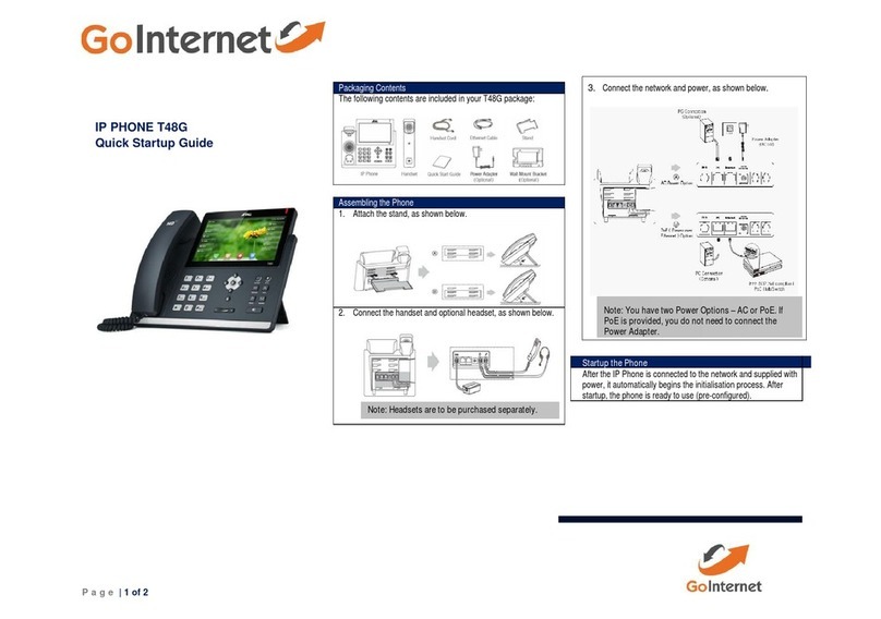GOINTERNET T48G Quick start up guide