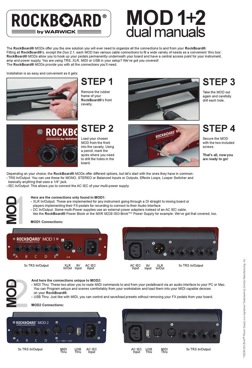 Warwick Rockboard MOD 1+2 manual