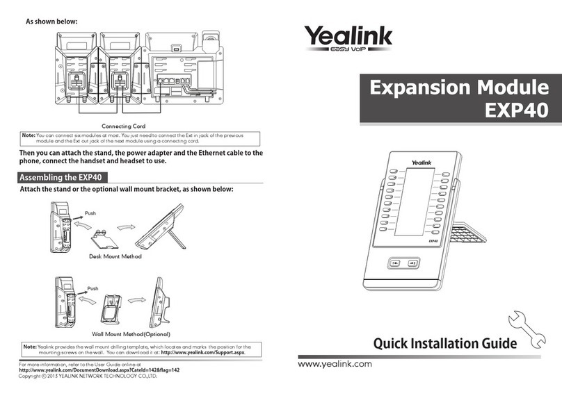 Yealink EXP40 User manual