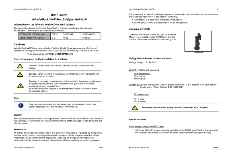 WAROK 4600-0225 user guide