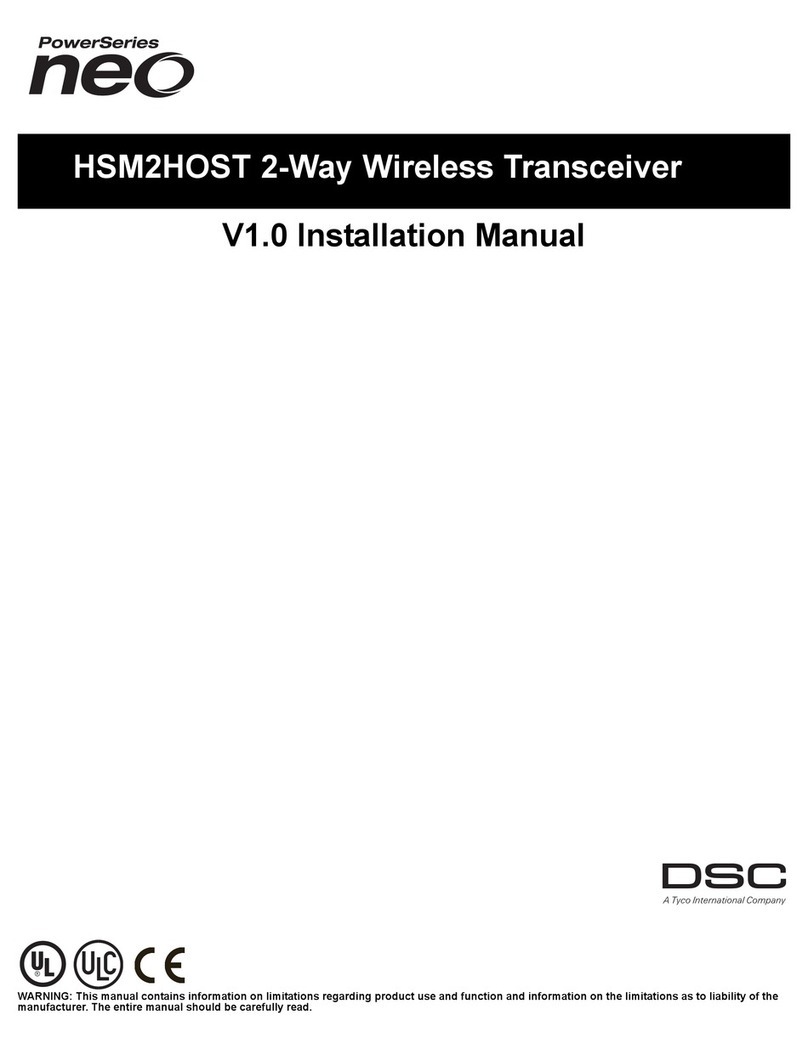 DSC HSM2HOST8 installation manual