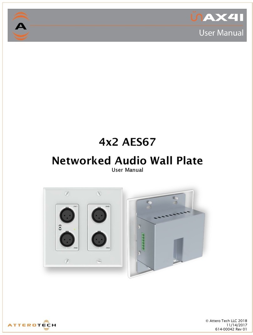 Attero Tech unAX4I AES67 user manual