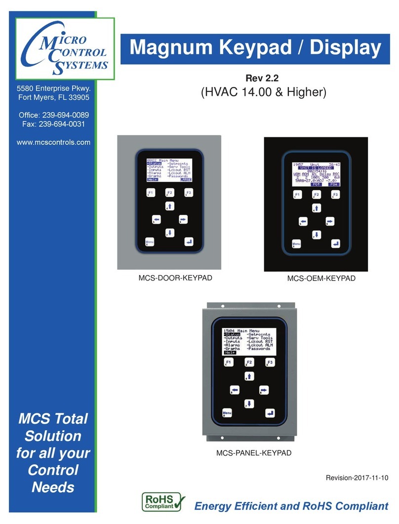 MCS MCS-DOOR-KEYPAD manual