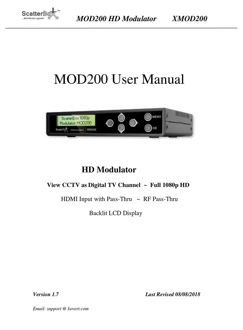ScatterBox MOD200 User manual