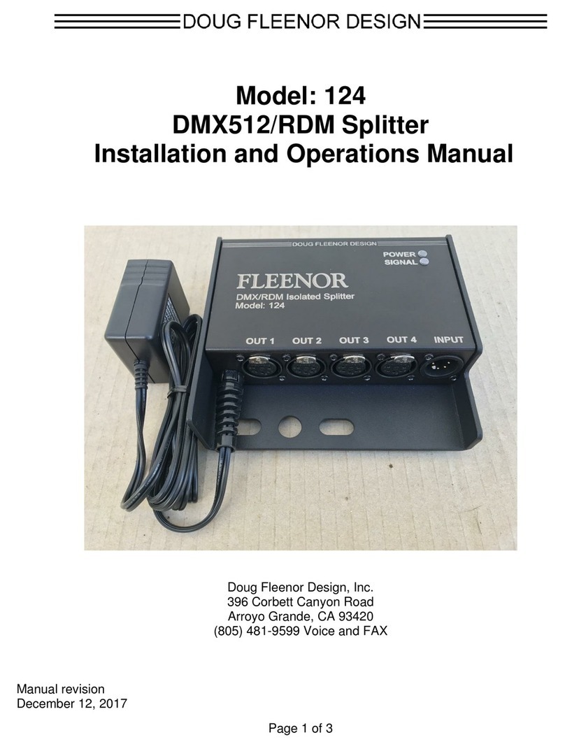 Doug Fleenor Design 124 Installation and operation manual