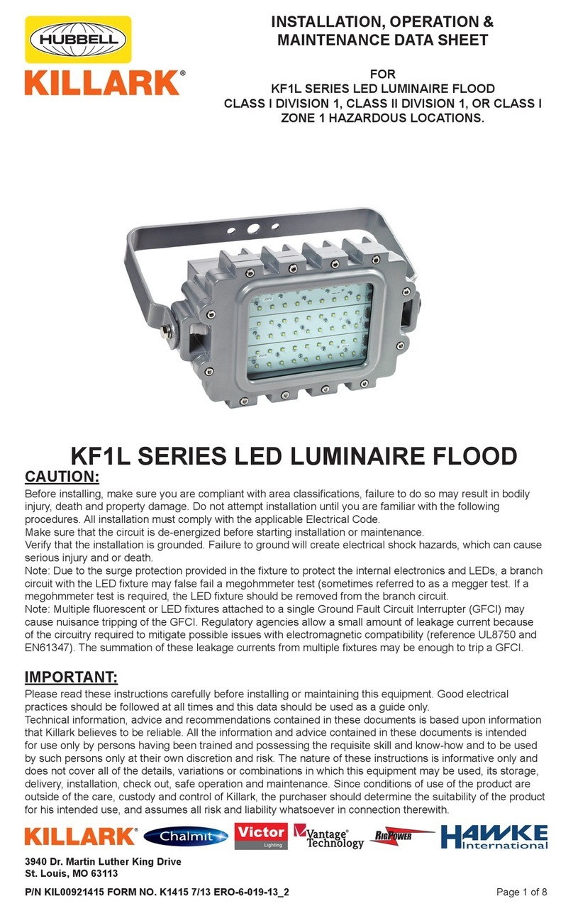KILLARK KF1L SERIES Owner's manual