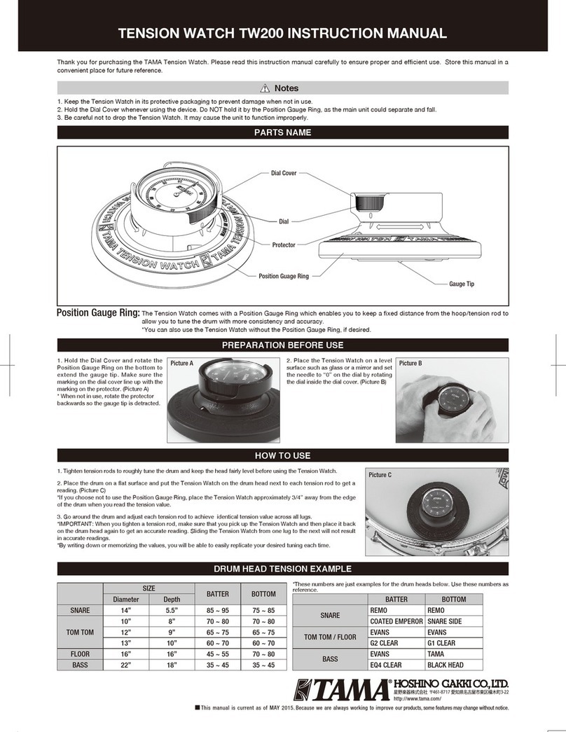 Tama TW200 User manual