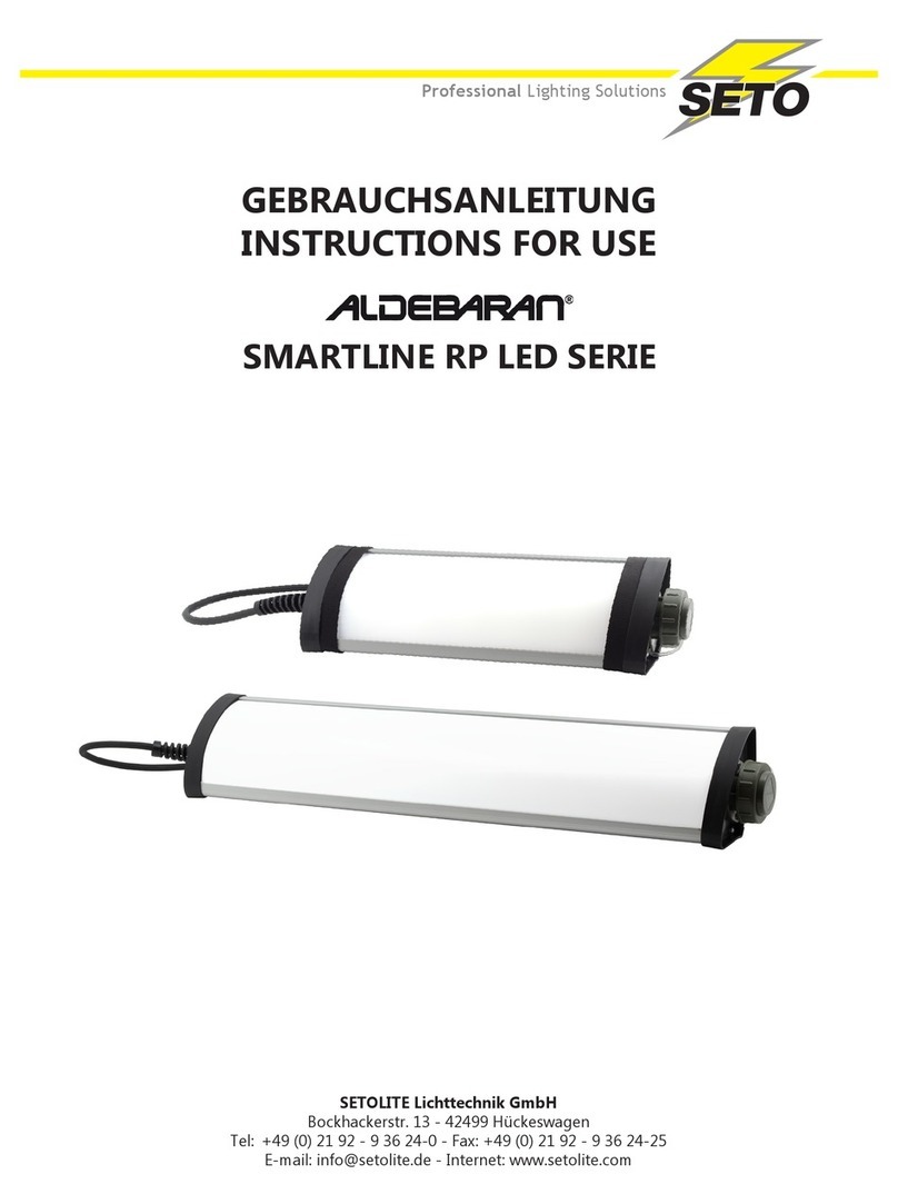 Seto RP110 LED ___ DIM instructions