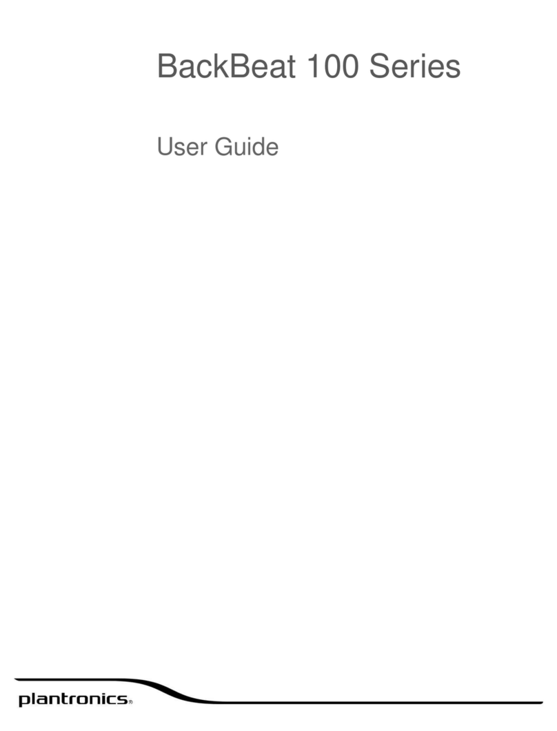 Plantronics BackBeat 100 series User manual