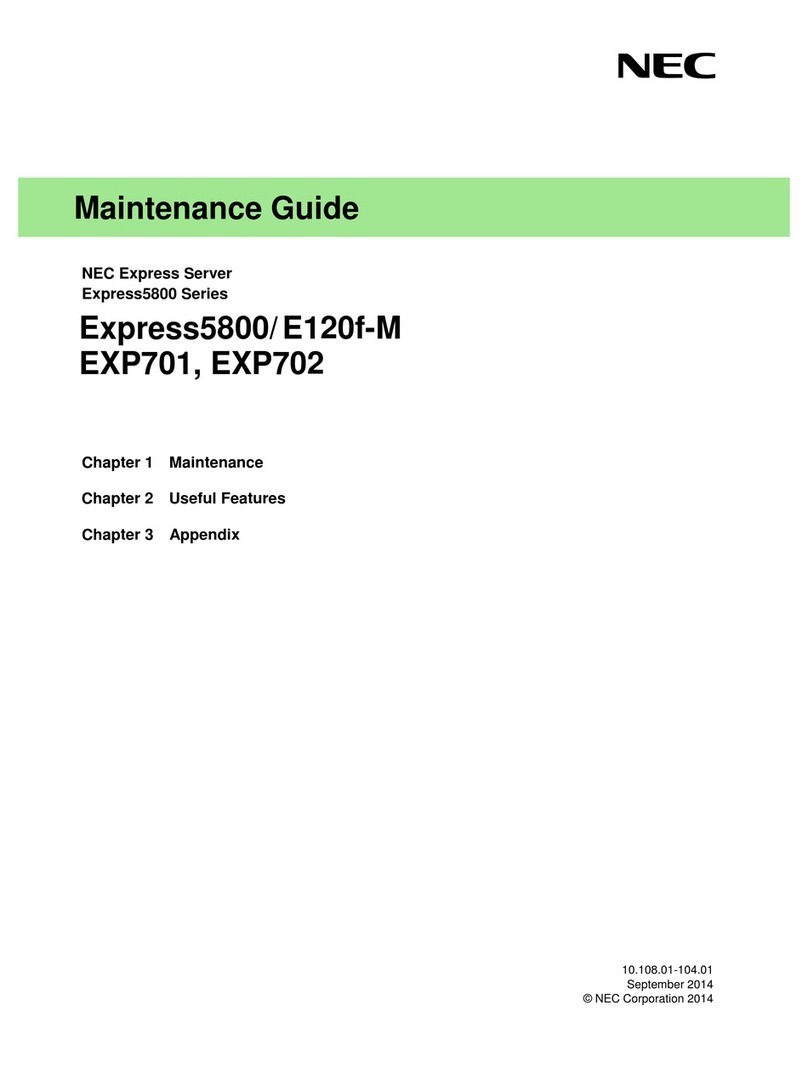 NEC Express5800/E120f-M Operating manual