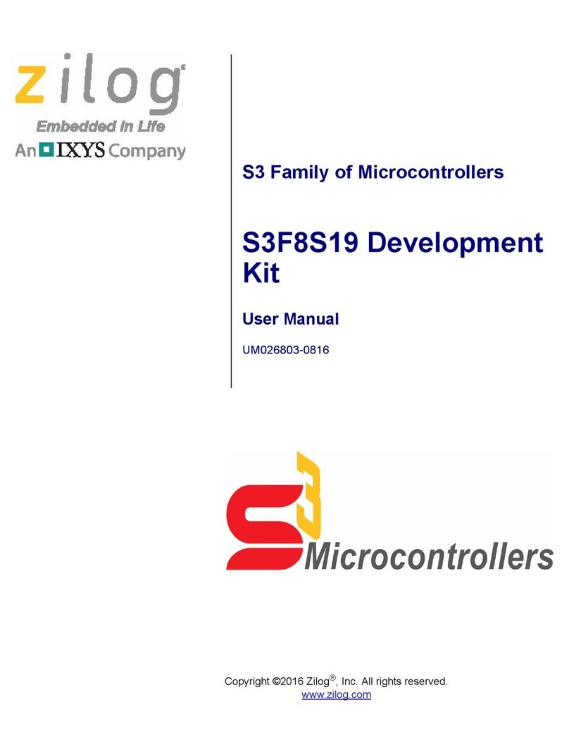 ZiLOG S3F8S19 user manual