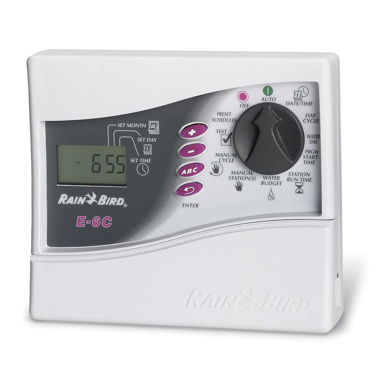Rain Bird E-6C Instruction manual
