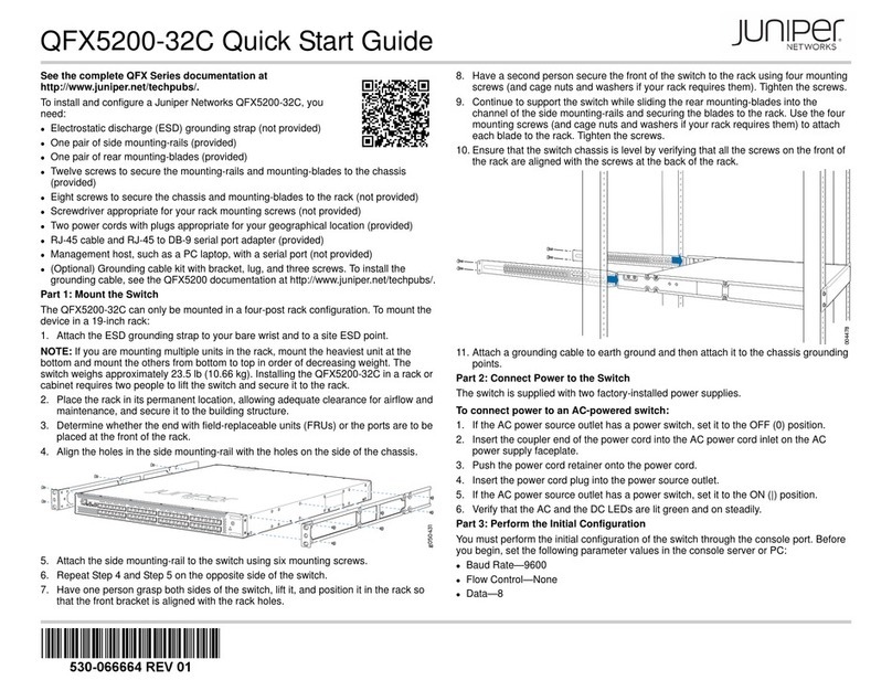Juniper QFX5200-32C quick start guide